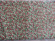 Metallic Holly Berries Fabric