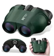 Small Compact Binoculars Adults Kids: 20x25 High Powered Mini Pocket Binocular