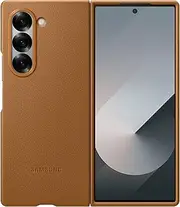 [Samsung] Galaxy Z Fold 6 Kindsuit Phone Case, Protective Cover with Soft Inner Lining, Highlights Camera’s Design, US Version, EF-VF956PAEGUS, Brown