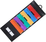 Folder Hanging File Holder Portable Paper Organizer Wall Document Holder File Wall Organizer Wall Mail Organizer Card Ticket Holder Mail Organizer Wall Mounted Plastic Black OFFSCH