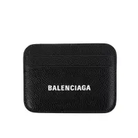 在飛比找Yahoo奇摩購物中心優惠-BALENCIAGA 經典品牌LOGO粒面小牛皮現金卡片夾 