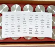 Spice Jars with Labels 15 Pack 4 oz. Craft Storage Twist Lid Glass Magnetic