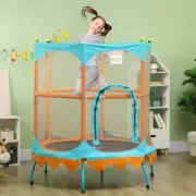 Trampoline for Kids, 4.6FT Mini Toddler Trampoline, Orange