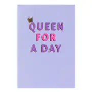 Hallmark Blank Card - Queen for a day