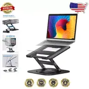 Foldable Adjustable Laptop Riser with 22lb Support - Perfect for Any Workspace