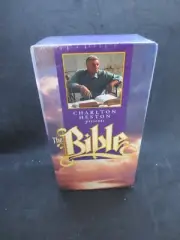 New & Sealed Charlton Heston Presents The Bible VHS Old & New Testament - Sealed