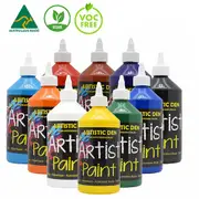 500ml Premium Quality Australian-Made Artist Paint Set of 10