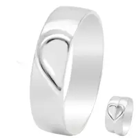 在飛比找momo購物網優惠-【Niloe】純銀戒指 愛在一起 情侶對戒系列 創新設計(9