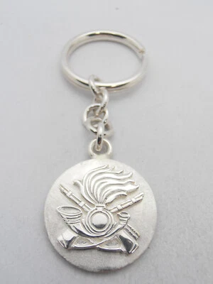Bersaglieri: Keychain in 925 Silver with badge - symbol - Army -