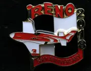 2018 NATIONAL CHAMPIONSHIP RENO AIR RACES HAT PIN STREGA P51 MUSTANG 55TH WING