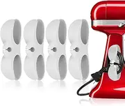 4PCS Cord Organizer for Appliances, UMUST Kitchen Appliance Winder,est Designed Holder,Cable Winder,Cord Wrapper,Appliances Stick on Coffee Maker Pressure Cooker Etc(White) MST 013 4.1*1.2*1.1inch