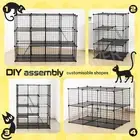 4 Tier Cat Cage Enclosure Crate DIY Rabbit Bunny Ferret Hutch Cattery House XL
