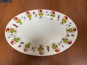 THE GRINCH GRINCHMAS DR SEUSS CHRISTMAS 2021 CERAMIC OVAL SERVING PLATTER PLATE