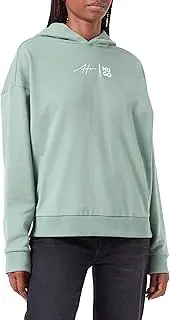 [HUGO] Women's Relaxed Hoodie Sweatshirt, Open