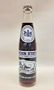 1982 Penn State NCAA NATIONAL CHAMPIONS COKE Bottle capped & filled