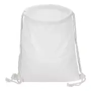 Cotton Drawstring Bags Canvas Drawstring Backpack Sport Gym Bag White