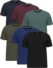 [SoftSpun] 6 Pack T Shirts for Men UK 100% Cotton Tshirts | Premium Plain Crew Neck Mens T Shirts Multipack