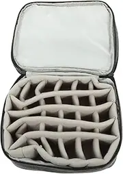 SOESFOUFU Nail Polish Organizer Bag Portable Double Layer Storage Case for Essential Oils and Nail Supplies for Travel and Home Use present for Women