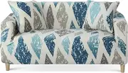 Stretch Slipcover Fitted Furniture Protector Print Sofa Cover Stylish Couch Cover with 2 Pillow Cases for Loveseats/Sofas/Sectional Couches,3 Seater-Colorful Diamond
