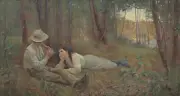 Fredrick McCubbin - "Bush Idyll" Best Canvas Prints - Framed & Ready to Hang
