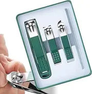 SVCEQZE Finger and Toe Nail Cutter Set | Stainless Steel Pedicure Kit,Nail Care Tools, Grooming Kits with Storage Box, Pedicure Tools for Men Women