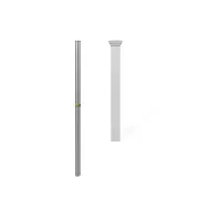 3ft Tall (1 Post) Fence Finishing Post For WamBam Newport No Dig White Picket...
