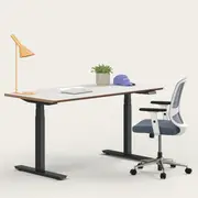 Recess Active Bundle | Ergonomic Chair Desk | Home Office Furniture Packages, Slate / Large - 150W x 75D (cm) / Whitewash/Black