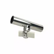 C.E. Smith Pontoon Square Rail Adjustable Clamp On Rod Holder Fishing Steel Boat