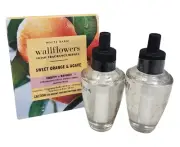 NEW Bath & Body Works 2-Pack SWEET ORANGE & AGAVE Wallflower Refill Bulbs