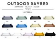 STYLE 5 - Outdoor Daybed Knife Edge Mattress Pillow Insert Cover Complete Set