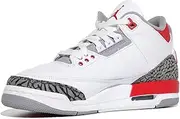 'Jordan Boys Grade School Jordan 3 Retro ''Fire Red'' White/Fire Red-Black'