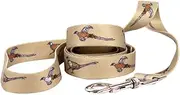 Yellow Dog Design Pheasants Dog Leash, X-Large-3/8 Wide and 5' (60") Long