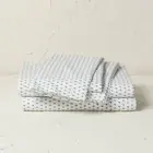 Full Printed Cotton Percale Sheet Set Teal Dash - Opalhouse designed with