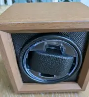 Automatic Single Watch Winder Oak Box Storage Display Case Box Quiet Motor