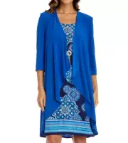 R & M Richards Petite Draped Front Jacket Size 8P # 1A 2038 NEW