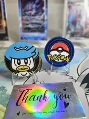 Pokemon TCG Quaxly Painted Coin - Card Game Accessory - Custom