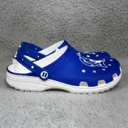 Crocs Duke University Classic Mens Size 8 Slip On Clogs Shoes Blue White