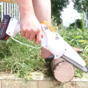 For Tree Trimming Wood Cutting 6" Handheld Electric Mini Chainsaw Cordless 24V