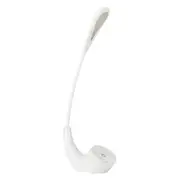 5W 3-level Dimmable Rechargeable Touch Switch Eye-protection LED Desk Lamp Reading Study Table Light(White)