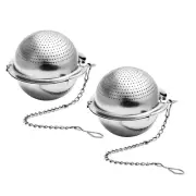 2 Pcs Stainless Steel Tea Infuser Seasoning Strainer Fine Mesh Tea Strainer