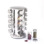 Revolving Spice Rack | 20 Jars | Seasoning Organizer | With Labels | FREE SHIP