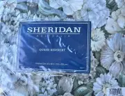 Sheridan Australia Vintage Queen Bedskirt Blanche Black/ Hunter NWT