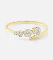 [Stone and Strand] Stone and Strand Burst Galaxy 10kt yellow gold ring with diamonds K gold