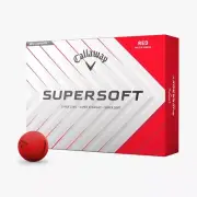 CALLAWAY SUPERSOFT RED 3 DOZEN GOLF BALLS - NEW 2025 BALL - VALUE PLUS!