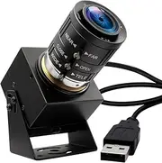 ELP 120fps 4K High Speed USB Webcam, 12MP, 3X Optical Zoom, 120° Wide Angle, Low Light, Plug and Play for Raspberry Pi, Windows, Linux, Mac OS
