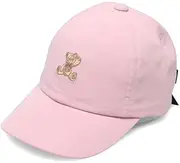 Kids Foret(キッズフォーレ) KidsFore B33402 Cap with Ramekuma Embroidery Cap, P 56, Girls, Pink, 56.0 cm