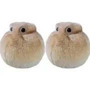 2x Giant Microbes Fat Cell Human Biology Soft Plush Cuddle Stuffed Toy Brown