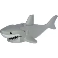 在飛比找蝦皮購物優惠-樂高 LEGO 大鯊魚 淺灰色