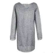 Mild Steel Chainmail Shirt Medieval Chain Mail Armor Butted Reenactment LARP