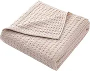 CVBFDB Cotton Blanket Knitted Thin Quilt Plain Soft Cozy Sofa Blanket Multifunction Blanket(150x200cm)